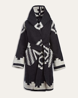 LINDSEY THORNBURG X PENDLETON BLANKET ROBE IN BLACK LOS OJOS image number 1