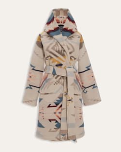 LINDSEY THORNBURG X PENDLETON BLANKET ROBE IN WHITE SANDS image number 1