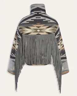 ALTERNATE VIEW OF LINDSEY THORNBURG X PENDLETON FRINGED ARCHER JACKET IN TUMALO RIDGE image number 2