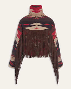 ALTERNATE VIEW OF LINDSEY THORNBURG X PENDLETON FRINGED ARCHER JACKET IN CROWN POINT image number 2