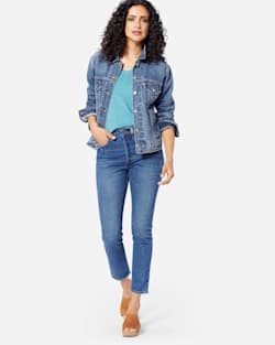 LEVI'S 501 SKINNY WE THE PEOPLE JEANS IN MEDIUM BLUE image number 1