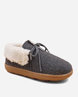 ALTERNATE VIEW OF WOMEN'S CABIN FOLD SLIPPERS IN GREY HEATHER image number 2
