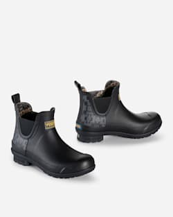 ALTERNATE VIEW OF WOMEN'S TEXTURED FUNNEL NECK PULLOVER IN MIDNIGHT NVY/ANTIQUE WH image number 2