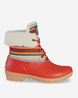 WOMEN'S SERAPE ROLL TOP DUCK BOOTS IN RED image number 1