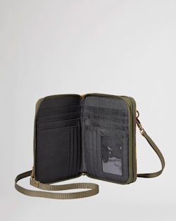 ALTERNATE VIEW OF CROSSBODY ORGANIZER IN OLIVE GRAND MESA image number 3
