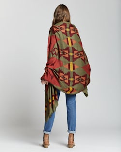 ALTERNATE VIEW OF SISKIYOU FEATHERWEIGHT WOOL SCARF IN OLIVE image number 3