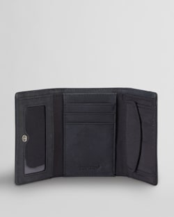 ALTERNATE VIEW OF ROCK POINT TRIFOLD WALLET IN BLACK image number 2