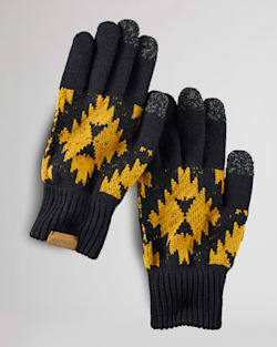 MERINO KNIT TEXTING GLOVES IN BLACK ECHO CANYON image number 1