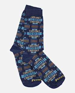 CHIEF JOSEPH CREW SOCKS IN INDIGO image number 1