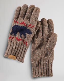 LAMBSWOOL TEXTING GLOVES IN LIGHT BROWN BEAR image number 1