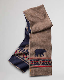 LAMBSWOOL SCARF IN LIGHT BROWN BEAR image number 1