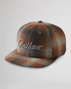 FLAT BRIM HAT IN BROWN/GREY MIX OMBRE image number 1