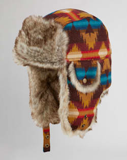 WOOL TRAPPER HAT IN RED MULTI GRAND MESA image number 1