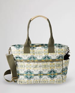 ALTERNATE VIEW OF PILOT ROCK CANOPY CANVAS SUPER TOTE IN OLIVE image number 2