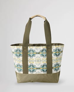 ALTERNATE VIEW OF PILOT ROCK CANOPY CANVAS TOTE IN OLIVE image number 2