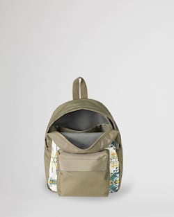 ALTERNATE VIEW OF PILOT ROCK CANOPY CANVAS MINI BACKPACK IN OLIVE image number 2
