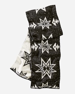 JACQUARD SCARF IN PLAINS STAR CHARCOAL image number 1