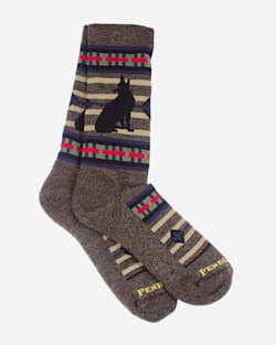 LOBO WOLF CAMP SOCKS IN BROWN image number 1