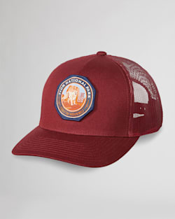 NATIONAL PARK TRUCKER HAT IN MAROON ZION image number 1