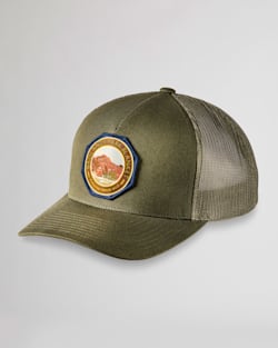 NATIONAL PARK TRUCKER HAT IN ARMY GREEN BADLANDS image number 1