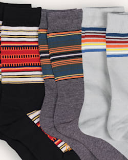 ALTERNATE VIEW OF 3-PACK NATIONAL PARK SOCKS GIFT BOX IN ACADIA/OLYMPIC/YOSEMITE image number 2