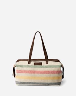 GLACIER STRIPE WOOL WEEKENDER BAG IN IVORY image number 1