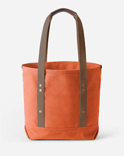 ALTERNATE VIEW OF CANVAS TOTE IN TERRA COTTA image number 2