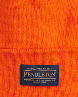ALTERNATE VIEW OF PENDLETON BEANIE IN ORANGE image number 2