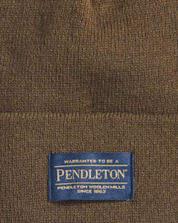 ALTERNATE VIEW OF PENDLETON BEANIE IN OLIVE image number 2