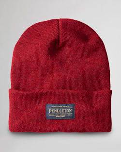 PENDLETON BEANIE IN RED HEATHER image number 1