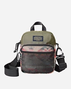 BASKET MAKER CANOPY CANVAS CROSSBODY BAG IN OLIVE image number 1