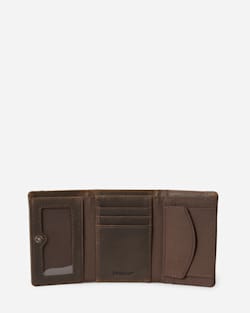 ALTERNATE VIEW OF BRIDGER STRIPE TRIFOLD WALLET IN BROWN image number 2