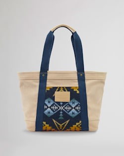 ALTERNATE VIEW OF PINTO MOUNTAINS TOTE IN NAVY/TAN MULTI image number 3