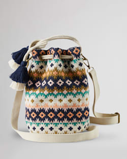 ALTERNATE VIEW OF ECHO CLIFFS DRAWSTRING BAG IN WHITE MULTI image number 2