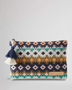 ECHO CLIFFS ZIP POUCH IN WHITE MULTI image number 1