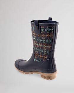 ALTERNATE VIEW OF WOMEN'S DIAMOND PEAK MID RAIN BOOTS IN NAVY image number 3