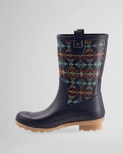 ALTERNATE VIEW OF WOMEN'S DIAMOND PEAK MID RAIN BOOTS IN NAVY image number 6