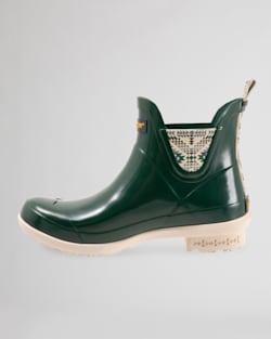 ALTERNATE VIEW OF WOMEN'S SMITH ROCK GLOSS CHELSEA RAIN BOOTS IN GREEN image number 6