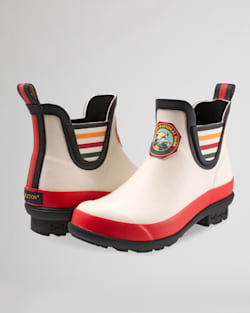 ALTERNATE VIEW OF WOMEN'S NATIONAL PARK CHELSEA RAIN BOOTS IN GLACIER PARK WHITE image number 9