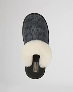 ALTERNATE VIEW OF WOMEN'S SCUFF SLIPPERS IN GREY HARBOR PRINT image number 3
