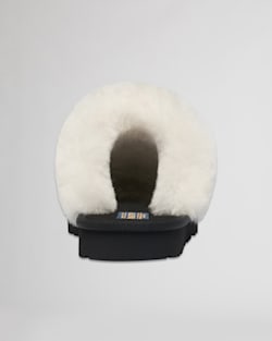 ALTERNATE VIEW OF WOMEN'S SCUFF SLIPPERS IN GREY HARBOR PRINT image number 4