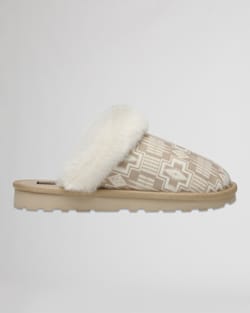 WOMEN'S SCUFF SLIPPERS IN IRISH CREAM PRINT image number 1