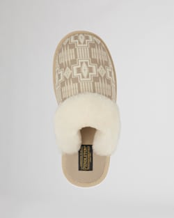 ALTERNATE VIEW OF WOMEN'S SCUFF SLIPPERS IN IRISH CREAM PRINT image number 3