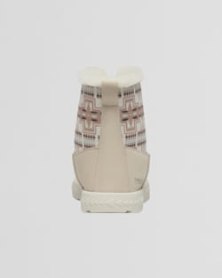 ALTERNATE VIEW OF WOMEN'S CABIN FOLD-DOWN SLIPPERS IN ANTIQUE WHITE image number 4