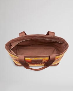 ALTERNATE VIEW OF ZIP TOTE IN BROWN MISSION TRAILS image number 3