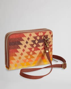 ALTERNATE VIEW OF CROSSBODY WALLET IN BROWN MISSION TRAILS image number 2