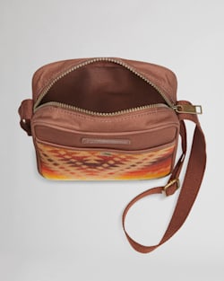 ALTERNATE VIEW OF CROSSBODY SATCHEL IN BROWN MISSION TRAILS image number 3