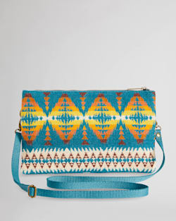 ALTERNATE VIEW OF LARGE THREE POCKET KEEPER IN TURQUOISE SUMMIT PEAK image number 2