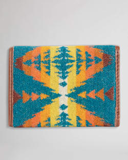 ALTERNATE VIEW OF TRIFOLD WALLET IN TURQUOISE SUMMIT PEAK image number 2