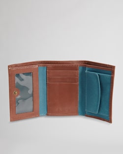ALTERNATE VIEW OF TRIFOLD WALLET IN TURQUOISE SUMMIT PEAK image number 3